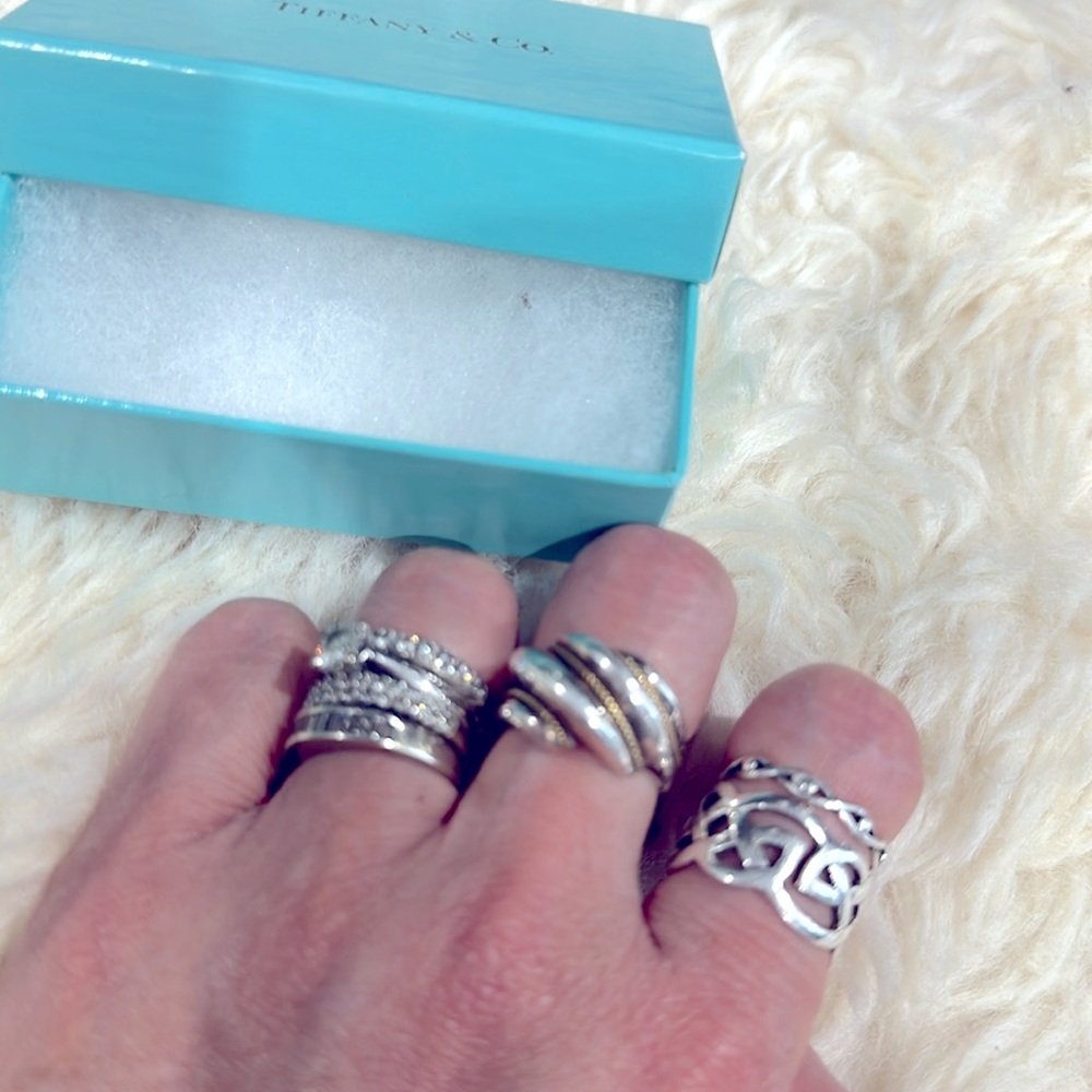Tiffany and co. Shrimp dome ring silver&gold 6 - Picture 5 of 5